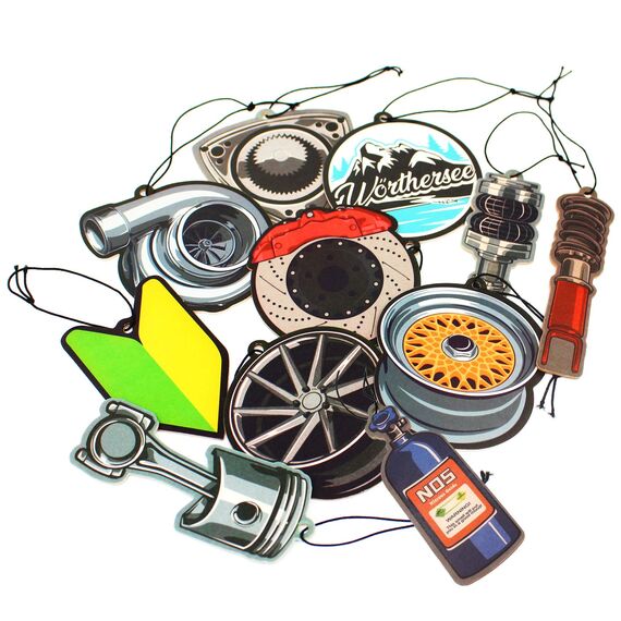 2er Set Tuning Lufterfrischer Duftbaum fürs Auto Air Freshener Design Duft Anhänger (2x Turbo)