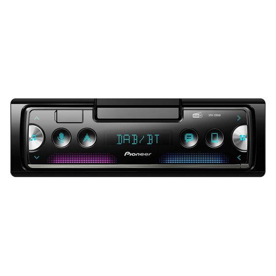 Pioneer SPH-20DAB, 1DIN Autoradio mit RDS und DAB + Bluetooth, USB für MP3, WMA, WAV, FLAC, Android-Unterstützung, iPhone-Steuerung, Smart Sync App