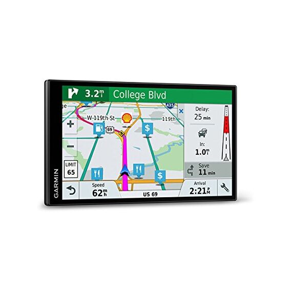 Gamin DriveSmart 61LMT-S Navigationsgerät (17,7 cm (6,95 Zoll) Touch-Display, 46 Länder Europas, lebenslang Kartenupdates, TMC)