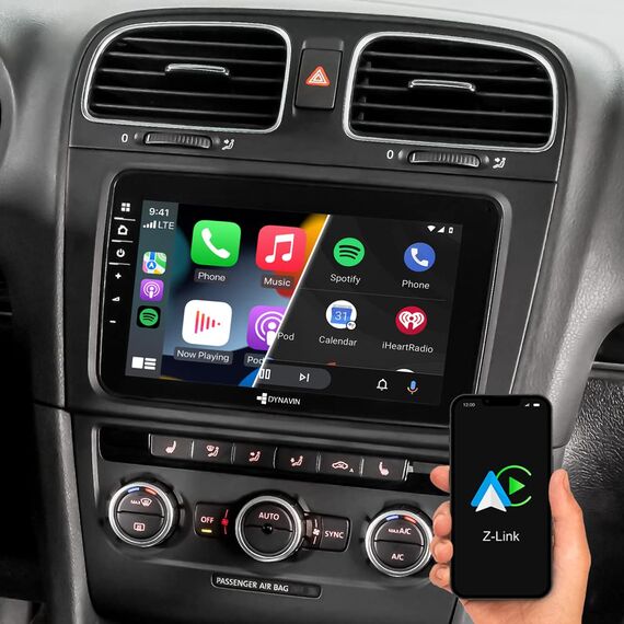 DYNAVIN Android Autoradio Navi Ersatz für VW Passat Golf Polo Tiguan, 8 Zoll Radio mit DAB+; Kompatibel mit Wireless Carplay und Android Auto: D8-V8 Flex