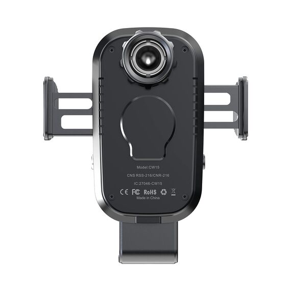Auckly 15W Fast Wireless Charger Auto Handyhalterung Mit Ladefunktion Automatischer Induktion Motor Betrieb Qi Ladestation Auto Kfz Handy Halterung Auto Lüftung für iPhone Samsung Huawei LG usw