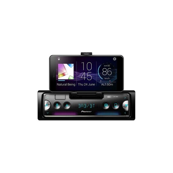 Pioneer SPH-20DAB, 1DIN Autoradio mit RDS und DAB + Bluetooth, USB für MP3, WMA, WAV, FLAC, Android-Unterstützung, iPhone-Steuerung, Smart Sync App
