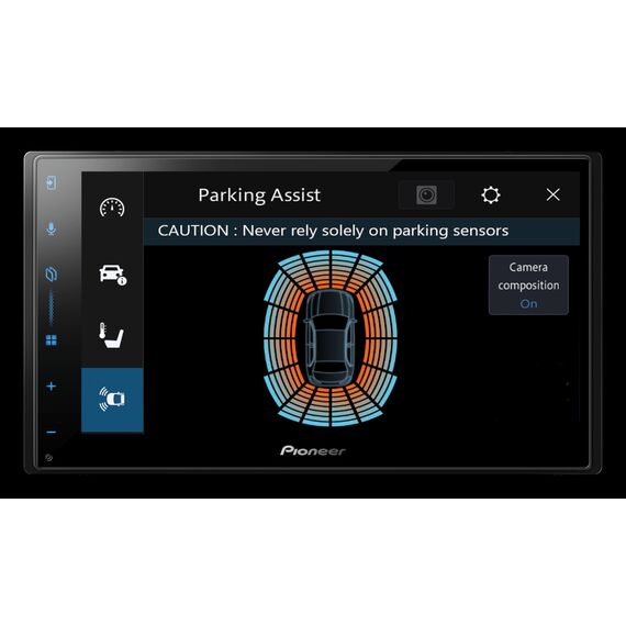 Pioneer SPH-DA77DAB - 2DIN Mediacenter, kapazitives 6,8" Touchpanel, mit Wi-Fi, Bluetooth, Apple CarPlay, Android Auto und DAB+, 13-Band-Grafikequalizer