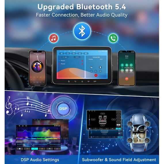 PORMIDO Autoradio mit Bildschirm DAB+, 7 Zoll 1 Din Android 13 Apple CarPlay Android Auto Touch Screen Display, Wireless Car Play Radio mit Bluetooth WiFi Navi MirrorLink FM RDS GPS SWC USB EQ