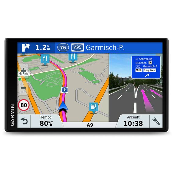 Gamin DriveSmart 61LMT-S Navigationsgerät (17,7 cm (6,95 Zoll) Touch-Display, 46 Länder Europas, lebenslang Kartenupdates, TMC)