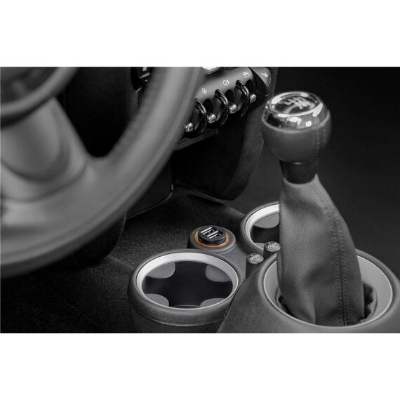 Goobay 58912 Dual USB Port Auto Ladegerät USB Zigarettenanzünder Adapter 12V / 24V Kfz Mini USB Adapter Auto Ladestecker USB A Car Charger 15,5W