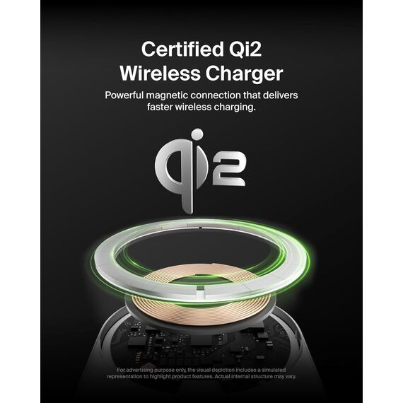 Belkin BoostCharge Pro magnetisches kabelloses Kfz-Ladegerät mit Qi2 (15 W), MagSafe-kompatibles Auto-Ladegerät für iPhone-Serien 17, Air, 16, 15, 14, Pixelsnap, Handyhalterung mit 1,5-m-USB-C-Kabel