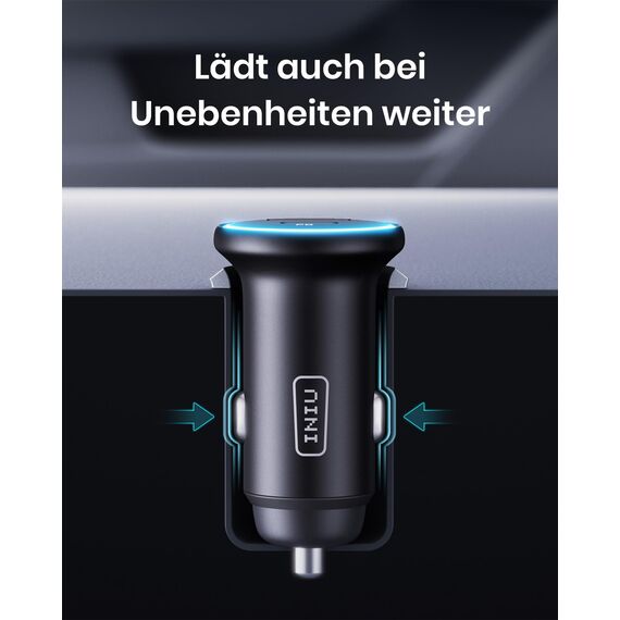 INIU 66W Zigarettenanzünder USB C, 12V USB Adapter Auto [36W PD & 30W QC3.0] Kfz Ladegerät, Super Schnellladung Handy Car Charger Verteiler Steckdose für iPhone 16 15 14 13 iPad Samsung Galaxy S24 S23