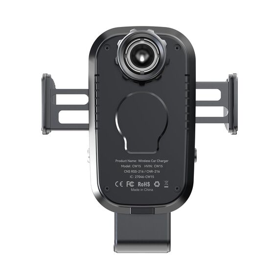 Auckly Handyhalterung Auto mit Ladefunktion, 【mit 48W-Steckdose&Sauger&Clip】 Qi 15W Fast Wireless Charger Auto Laden Automatischer Induktion Ladegerät Car für iPhone 12 13 14 15 16 Pro Max Mini Plus