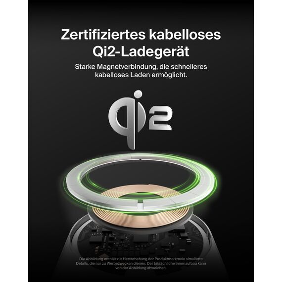 Belkin BoostCharge Pro magnetisches kabelloses Kfz-Ladegerät mit Qi2 (15 W), MagSafe-kompatibles Auto-Ladegerät für iPhone-Serien 17, Air, 16, Pixelsnap, mit USB-C Kabel und 20-W-USB-C-Kfz-Netzteil