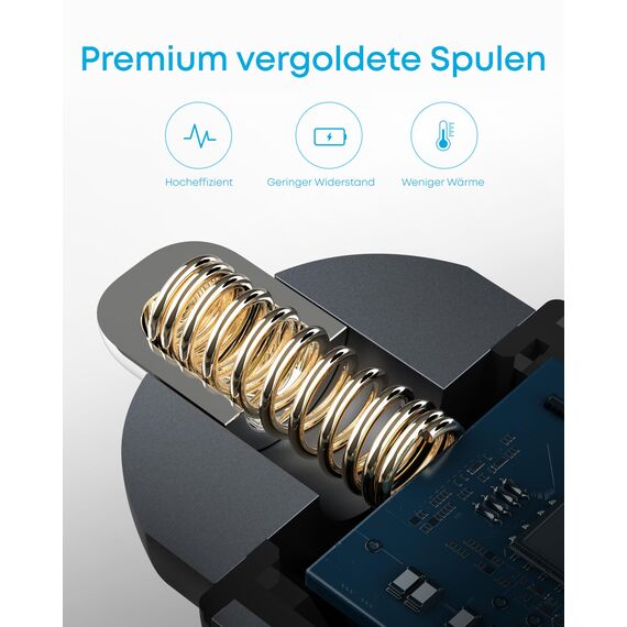 Anker 24W Car Charger Ladegerät, Mini Autoladegerät, 4.8A Duales USB Mit Blauem LED-Licht, Kompatibel Mit iPhone15/14/13, iPad Pro/Air 2/Mini, Galaxy und Mehr