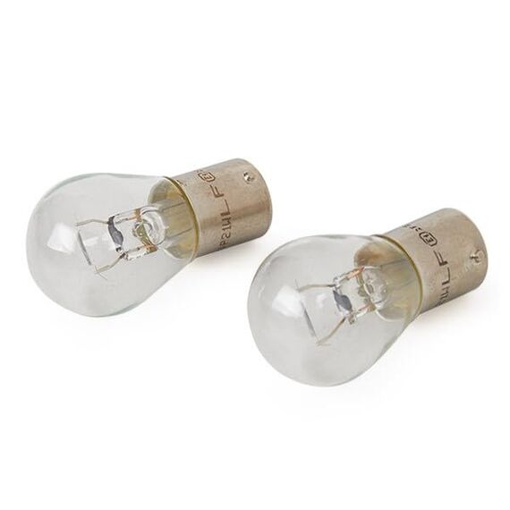 Bosch P21W Pure Light Halogen-Glühlampe für Auto-Scheinwerfer, 12 V 21 W, in Originalqualität - Lampensockel Typ BA15s - 2er-Pack Ersatz-Scheinwerferlampen