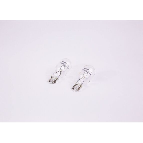 Bosch W16W Pure Light Halogen-Glühlampe für Auto-Scheinwerfer, 12 V 16 W, in Originalqualität - Lampensockel Typ W2,1x9,5d - 2er-Pack Ersatz-Scheinwerferlampen