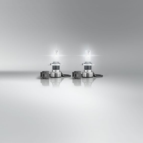 Osram NIGHT BREAKER LED SMART H4; bis zu 330% mehr Helligkeit; 6000K, 12V, LED-Fern- und Abblendlicht mit Straßenzulassung, white
