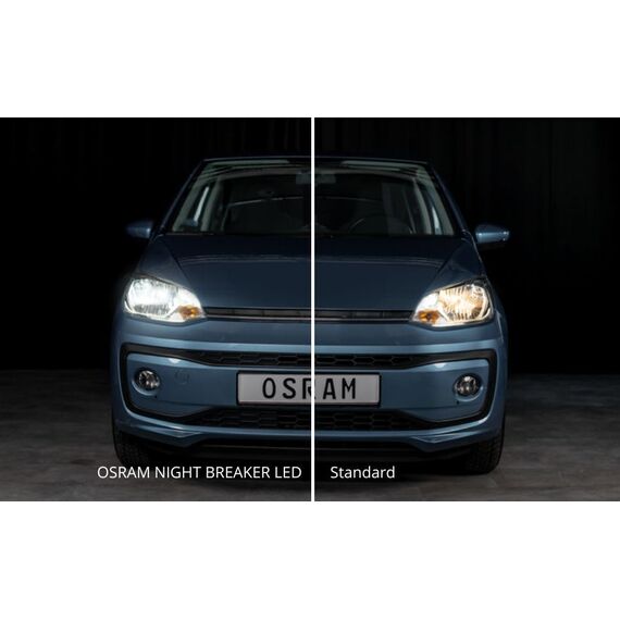 Osram NIGHT BREAKER LED SMART H7; bis zu 330% mehr Helligkeit; 6000K, 12V, LED-Fern- und Abblendlicht mit Straßenzulassung, white