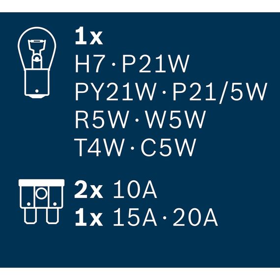 Bosch H7 Maxibox Lampenbox - 12 V