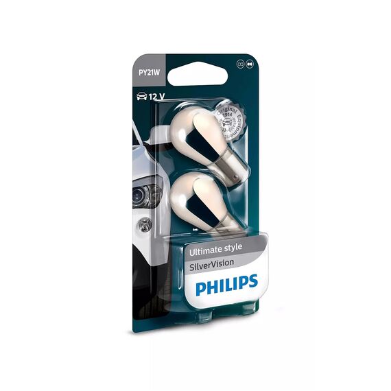 Philips automotive lighting 12496SVB2 Kugellampe PY21W SilverVision