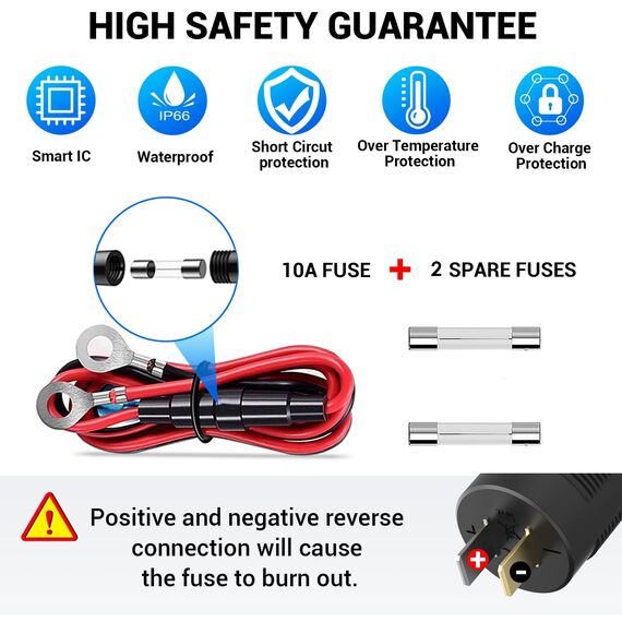 65W PD USB C 12V Steckdose: Typ C Auto USB Dose Buchse Einbau Wasserdicht 12 Volt DC Adapter Stecker mit Schalter LED USB Anschluss für MacBook Samsung iPhone KFZ Wohnmobil Motorrad Boot LKW Wohnwagen
