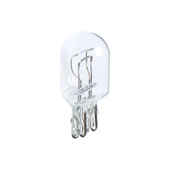 Bosch W21/5W Pure Light Halogen-Glühlampe für Auto-Scheinwerfer, 12 V 21/5 W, in Originalqualität - Lampensockel Typ W3x16q - 2er-Pack Ersatz-Scheinwerferlampen