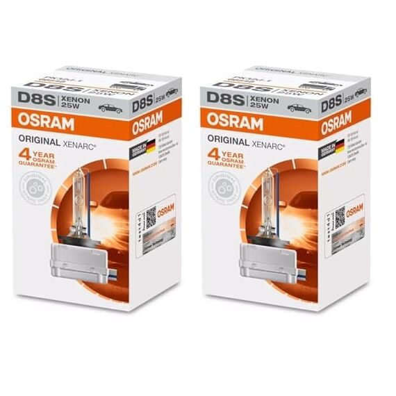 Osram 66548 XENARC Frontscheinwerfer D8S, 1er Faltschachtel, Hellblau (Packung mit 2)