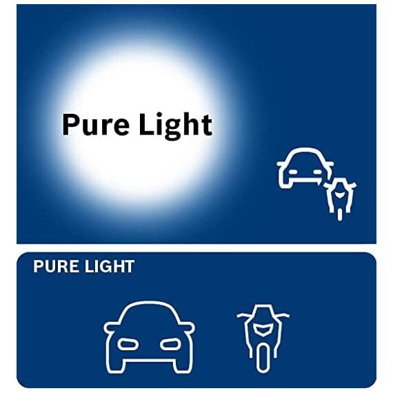 Bosch R10W Pure Light Halogen-Glühlampe für Auto-Scheinwerfer, 12 V 10 W, in Originalqualität - Lampensockel Typ BA15s - 2er-Pack Ersatz-Scheinwerferlampen