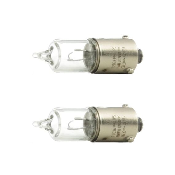 Philips 12036B2 Vision H6W Signallampe, 2er Blister, 13.50x9.50x13.50