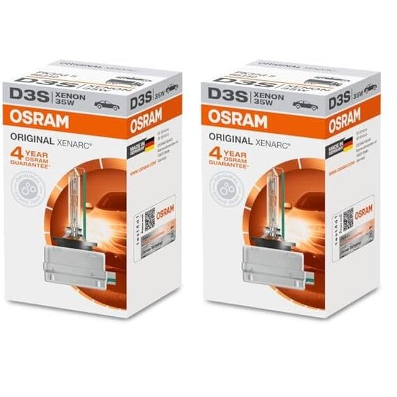 Osram D3S XENARC ORIGINAL HID Xenon OEM 66340HBI (Packung mit 2)