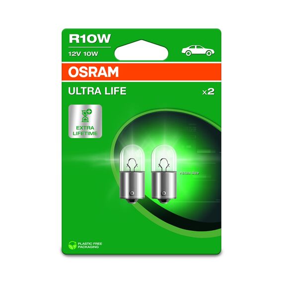 Osram ULTRA LIFE, R10W, Double Blister, (2 lamps)