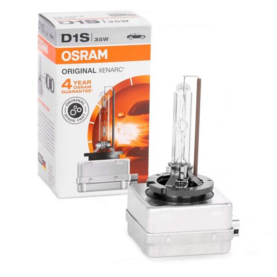 Osram Xenarc Original D1S HID Xenon-Brenner, Entladungslampe, Erstausrüsterqualität OEM, 66140, Faltschachtel, Weiß, (1 Stück), Weiss weiss (Packung mit 2)