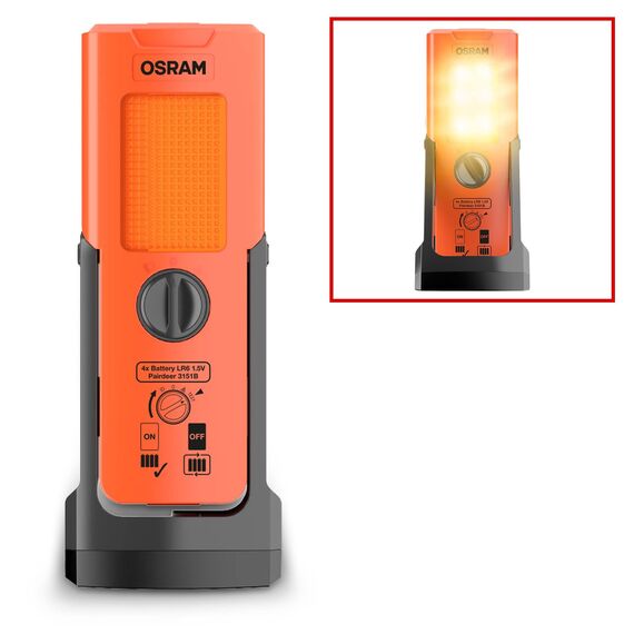 Osram LEDguardian TRUCK FLARE Signal TA19, aufstellbare LED Warnleuchte für LKW, Bus, Fahrzeuge über 3,5t, LEDSL103, 1 Leuchte
