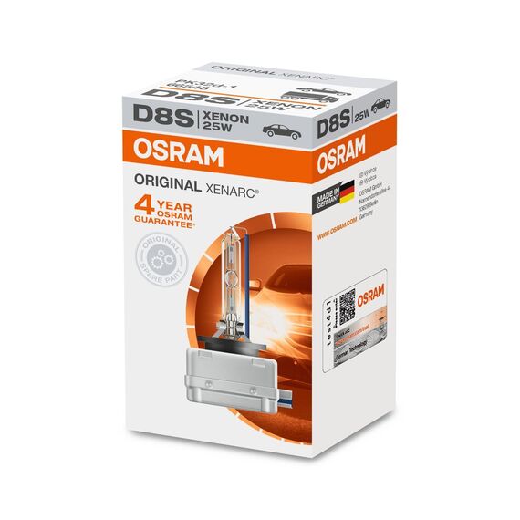 Osram 66548 Beleuchtung D8S Xenon 25W Xenarc, Hellblau, Faltschachtel