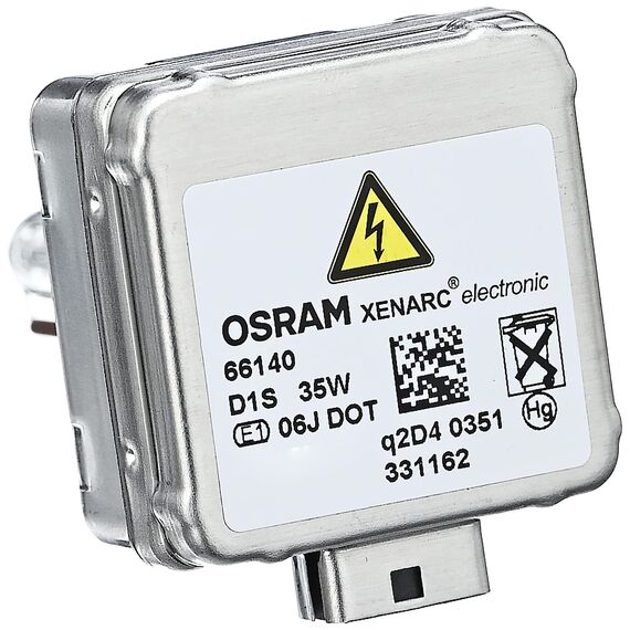 Osram Xenarc Original D1S HID Xenon-Brenner, Entladungslampe, Erstausrüsterqualität OEM, 66140, Faltschachtel, Weiß, (1 Stück), Weiss weiss (Packung mit 2)