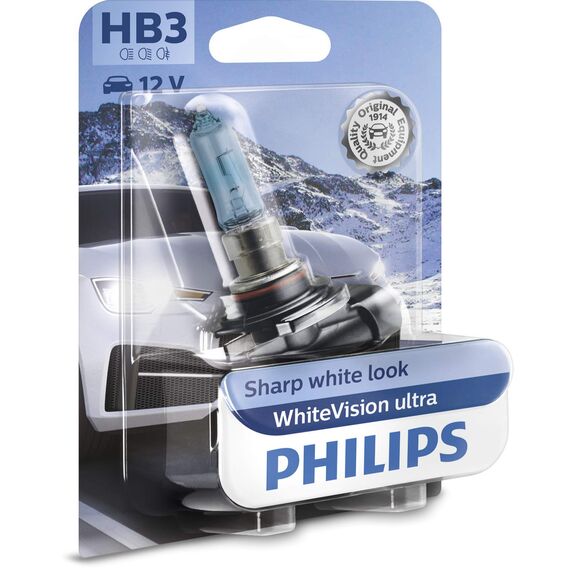 Philips WhiteVision ultra HB3 Scheinwerferlampe, Einzelblister 9005WVUB1