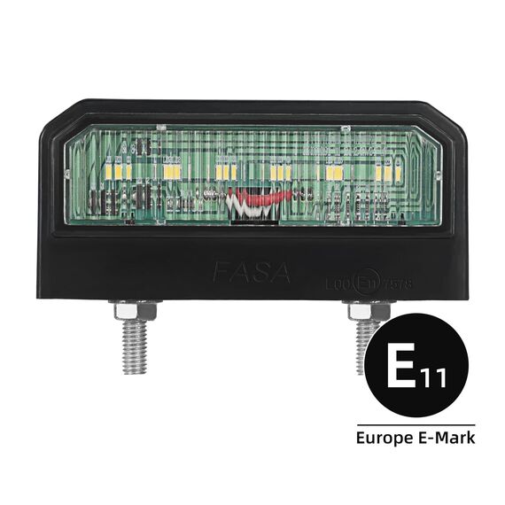 AOHEWEI 2 x LED Kennzeichenbeleuchtung Anhänger Nummernschildbeleuchtung Hinten 12~24V Wasserdicht Perfekt fürs Auto Anhänger LKW oder Boot