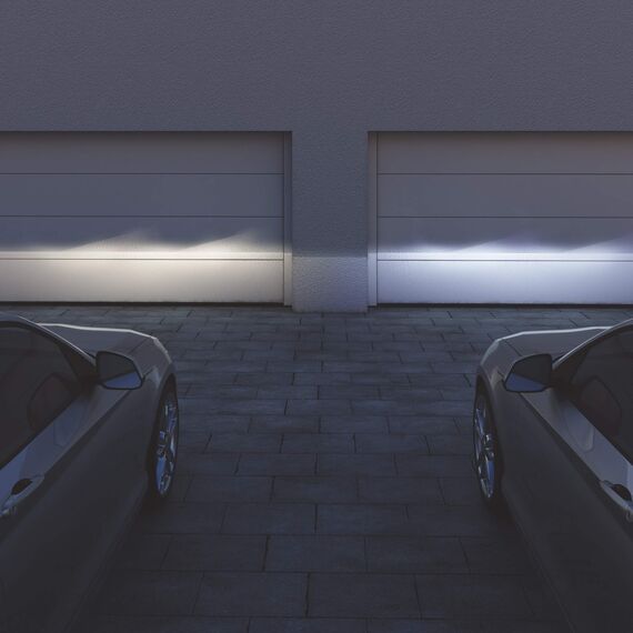Osram Cool Blue Intense H1, mit 100 Prozent mehr Helligkeit, bis zu 5.000K, Halogen-Scheinwerferlampe, LED-Look, Duo Box (2 Lampen), Fahrzeugspezifische Passform, Blue, Duo Box