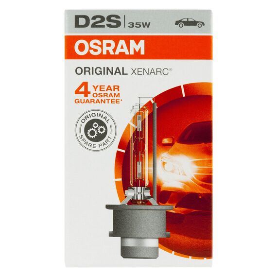 Osram XENARC ORIGINAL, D2S, Xenon-Scheinwerferlampe, 66240, Karton Faltschachtel (1 Lampe) (Packung mit 2)