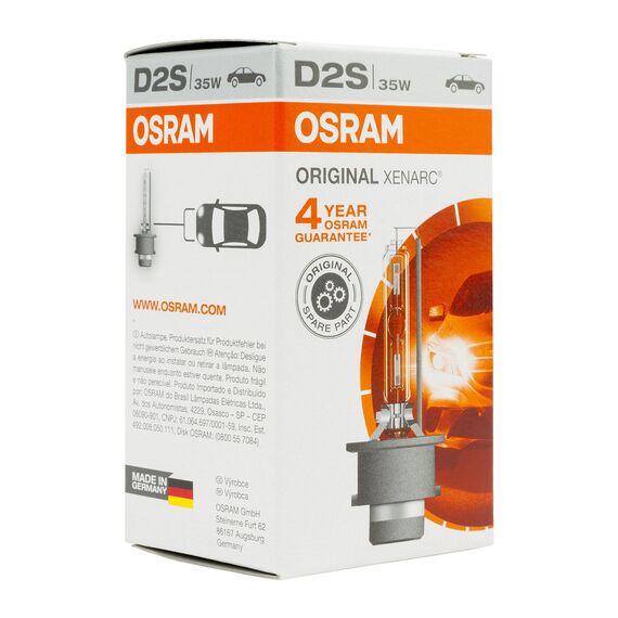 Osram XENARC ORIGINAL, D2S, Xenon-Scheinwerferlampe, 66240, Karton Faltschachtel (1 Lampe) (Packung mit 2)
