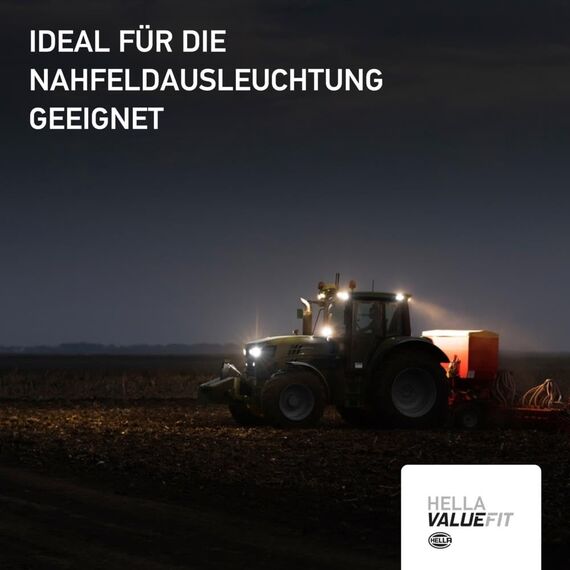 HELLA Valuefit TS1700 LED Arbeitsscheinwerfer 12V - 24V 1700 Lumen Nahfeldausleuchtung starke Lichtleistung in kompaktem Design Offroad LED Scheinwerfer für Traktor Auto LKW SUV ATV -1GA 357 110-012
