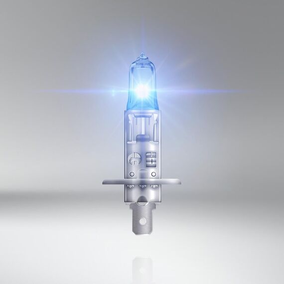 Osram COOL BLUE INTENSE H1, +100% mehr Helligkeit, bis zu 5.000K, Halogen-Scheinwerferlampe, LED-Look, Einzelblister (1 Lampe)