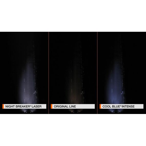 Osram 64211CBN-HCB Cool Intense H11, +100 Prozent mehr Helligkeit, bis zu 5.000K, Halogen-Scheinwerferlampe, LED-Look, Duo Box (2 Lampen), Blau