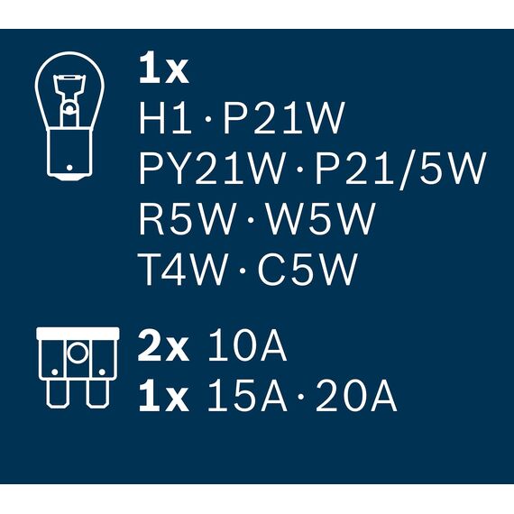 Bosch H1 Maxibox Lampenbox - 12 V