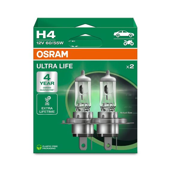 Osram 64193ULT-HCB Glühlampe, H4, Anzahl 2