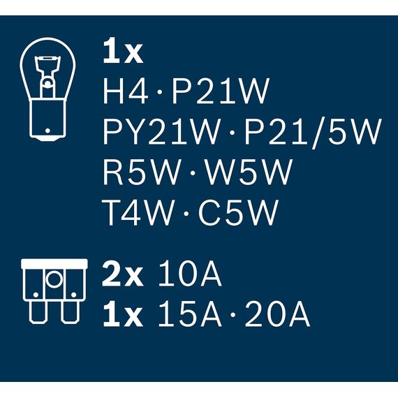 Bosch H4 Maxibox Lampenbox - 12 V