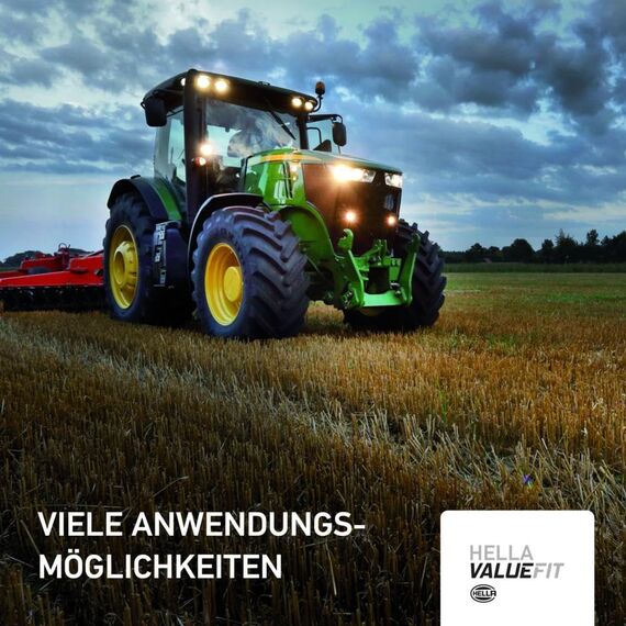 HELLA Valuefit TR3000 LED Arbeitsscheinwerfer 12V - 24V rund 3000 Lumen Nahfeldausleuchtung starke Lichtleistung in kompaktem Design Offroad LED Scheinwerfer für Traktor LKW SUV ATV - 1G0 357 113-002
