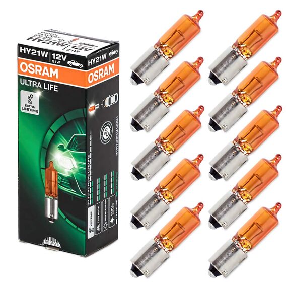 Osram 64137L Original Frontscheinwerfer HY21W, 12V, Faltschachtel, Anzahl 10