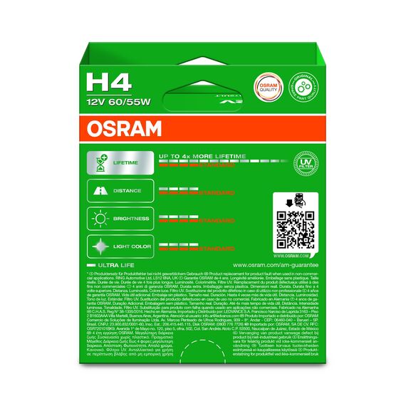 Osram 64193ULT-HCB Glühlampe, H4, Anzahl 2