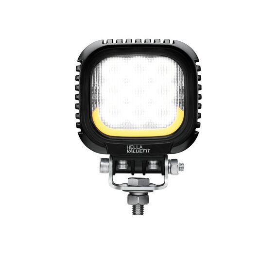 HELLA Valuefit S3000 LED Arbeitsscheinwerfer mit Positionslicht 12 - 24 Volt - 3000 echte Lumen - IP67 wasserdicht - Offroad Scheinwerfer für Traktor SUV UTV ATV - 1GA 357 109-031