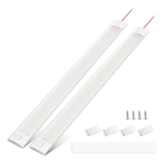 Bonlux 12V LED Lampe Wohnmobil, 12 Volt Leiste für Campingbus, 12V 120LED Streifen & Auto Innenbeleuchtung, Leuchten für Wohnmobil, Caravan, Boot, 4000K, 2 Stück