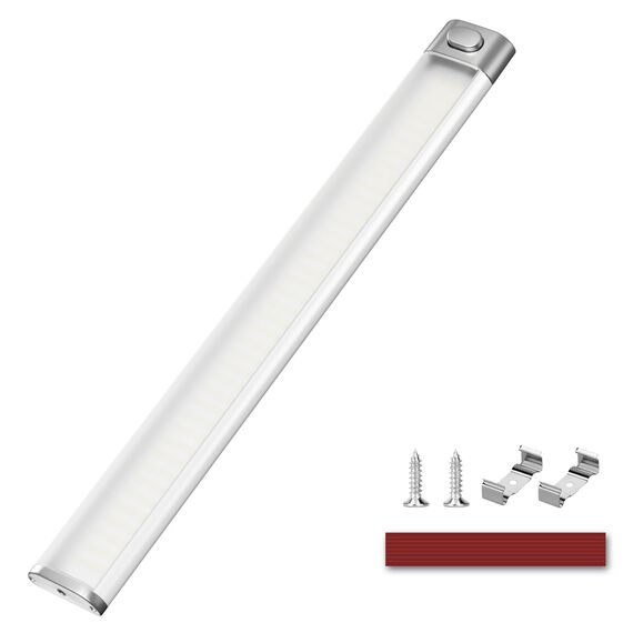 Kriogor 120 LED Innenbeleuchtung, 12V Leiste 1600LM 6W Led Lampe Wohnmobil mit Schalter, 30CM 6000K KFZ Beleuchtung Leiste für Auto Van Bus Caravan Boot Küche LKW Universal