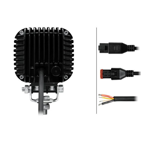 HELLA Valuefit S3000 LED Arbeitsscheinwerfer mit Positionslicht 12 - 24 Volt - 3000 echte Lumen - IP67 wasserdicht - Offroad Scheinwerfer für Traktor SUV UTV ATV - 1GA 357 109-041